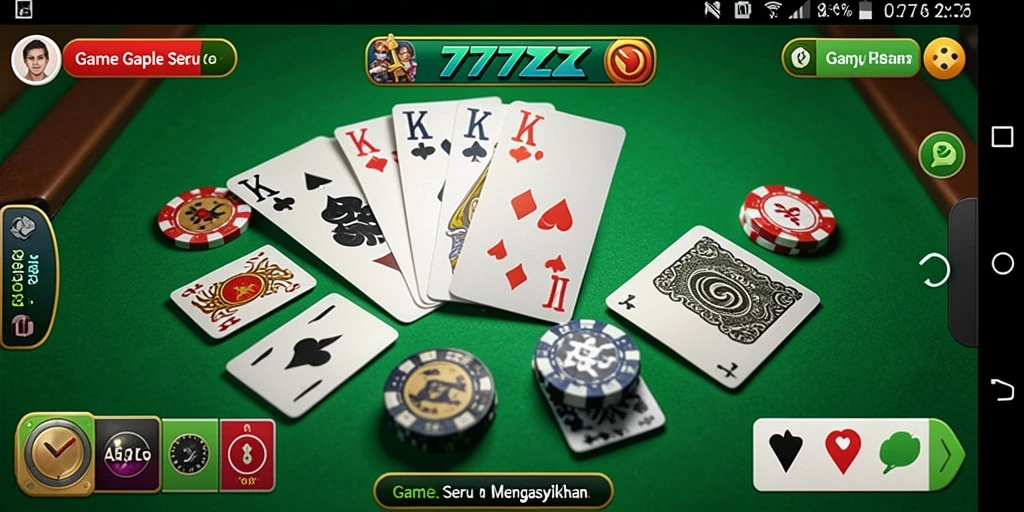 Gameplay seru Gaple dengan desain menarik di 777ZX.