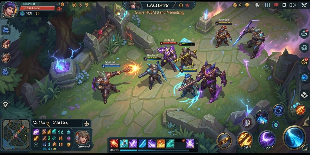 Tampilan gameplay seru dan menarik di CACOR78, siap untuk bertarung.