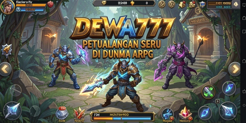 Screenshot gameplay DEWA777 menampilkan aksi seru dalam pertarungan ARPG.