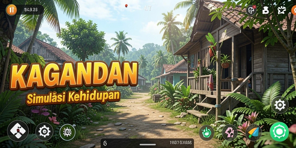 Screenshot KAGANDAN menampilkan karakter dalam dunia simulation yang kaya detail.