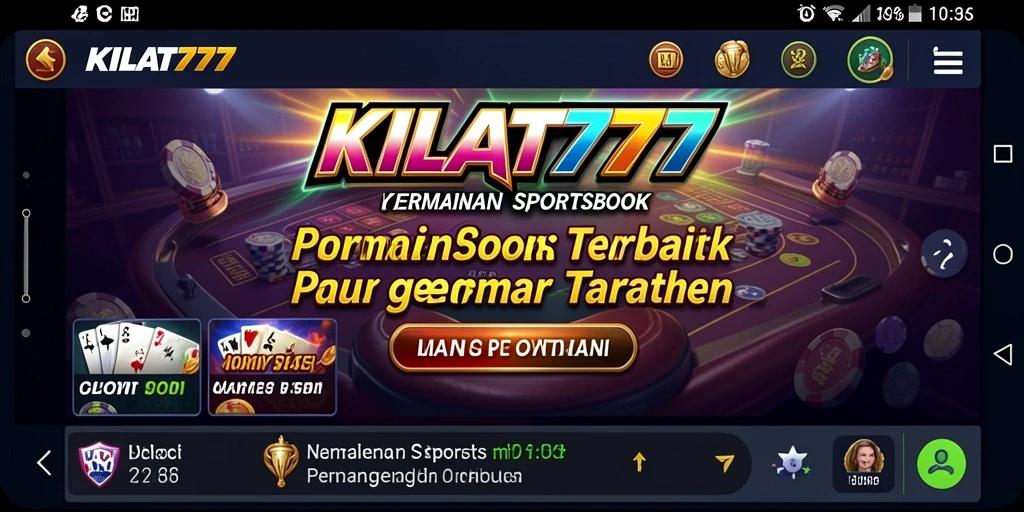 Screenshot KILAT777 menampilkan antarmuka permainan sportsbook yang menarik.