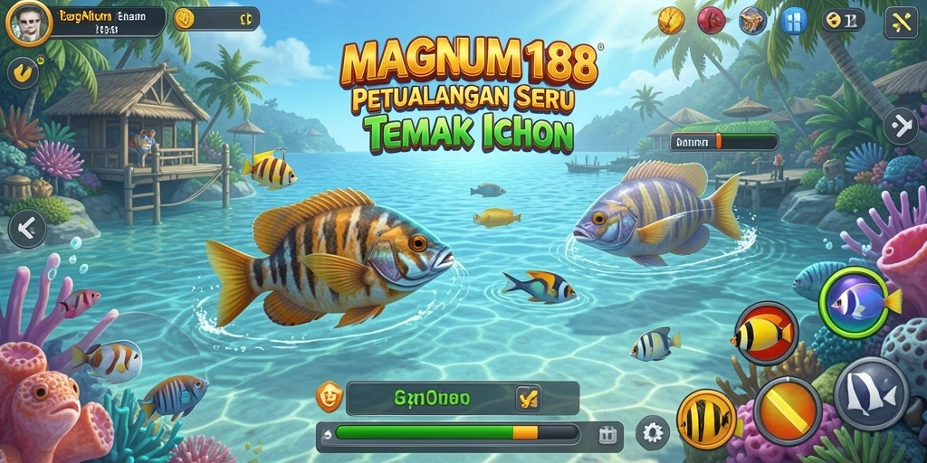 Screenshot MAGNUM188 menampilkan aksi seru Tembak Ikan.
