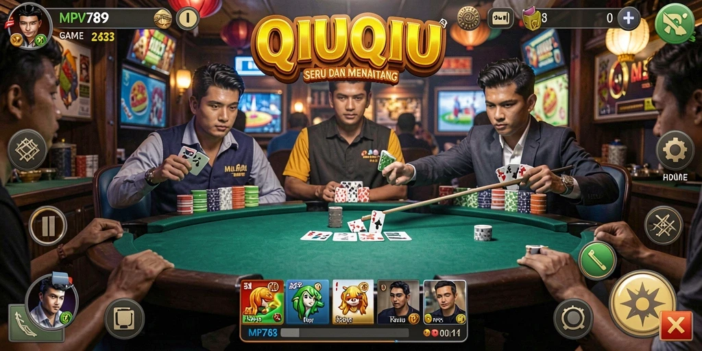 Screenshot utama menampilkan gameplay seru QiuQiu di MVP789.