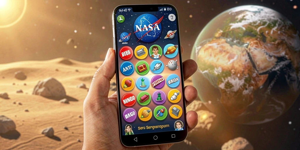 Screenshot menunjukkan gameplay seru Bingo di NASA4D.