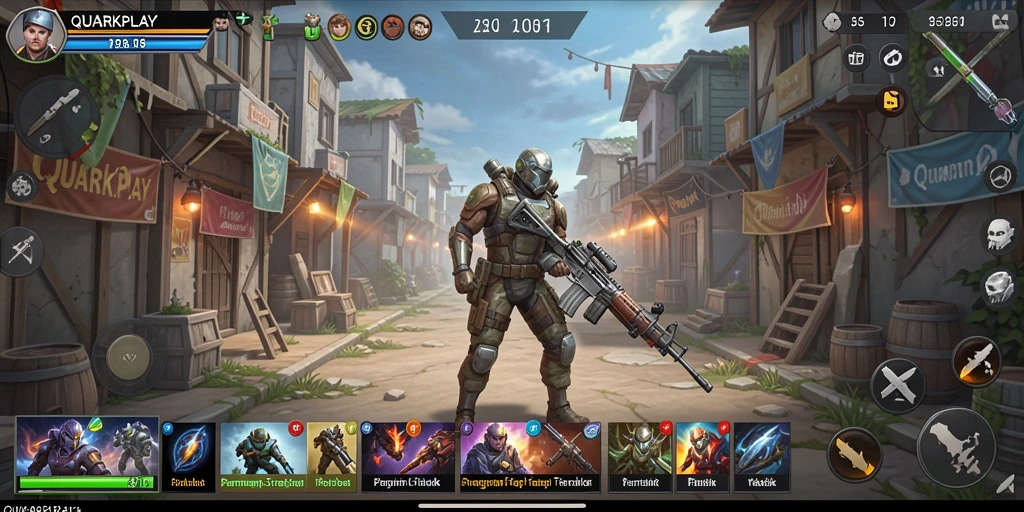 Tampilan gameplay <strong>QUARKPLAY</strong> yang menegangkan dan penuh strategi.