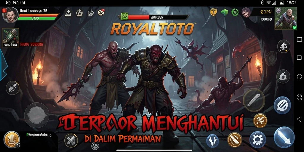 Tampilan gameplay menegangkan dalam ROYALTOTO dengan suasana mencekam.
