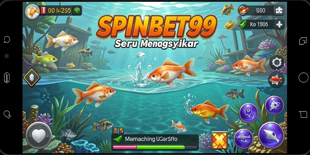 Tampilan menarik dari permainan memancing di SPINBET99.